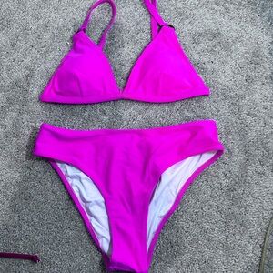 Pink Triangle Bikini Swimwear